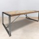table à manger rectangulaire 250cm en bois recyclé -détails